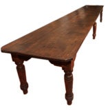 19th Century 16' Pine Refectory Table